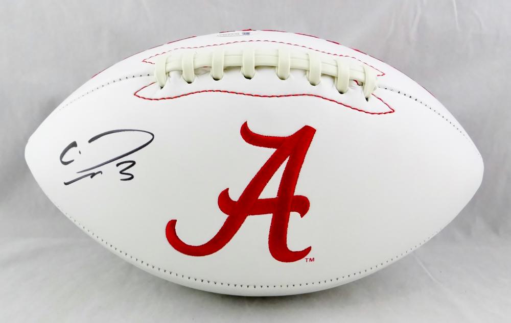 Calvin Ridley Autographed Alabama Crimson Tide Logo Football - Beckett –  The Jersey Source