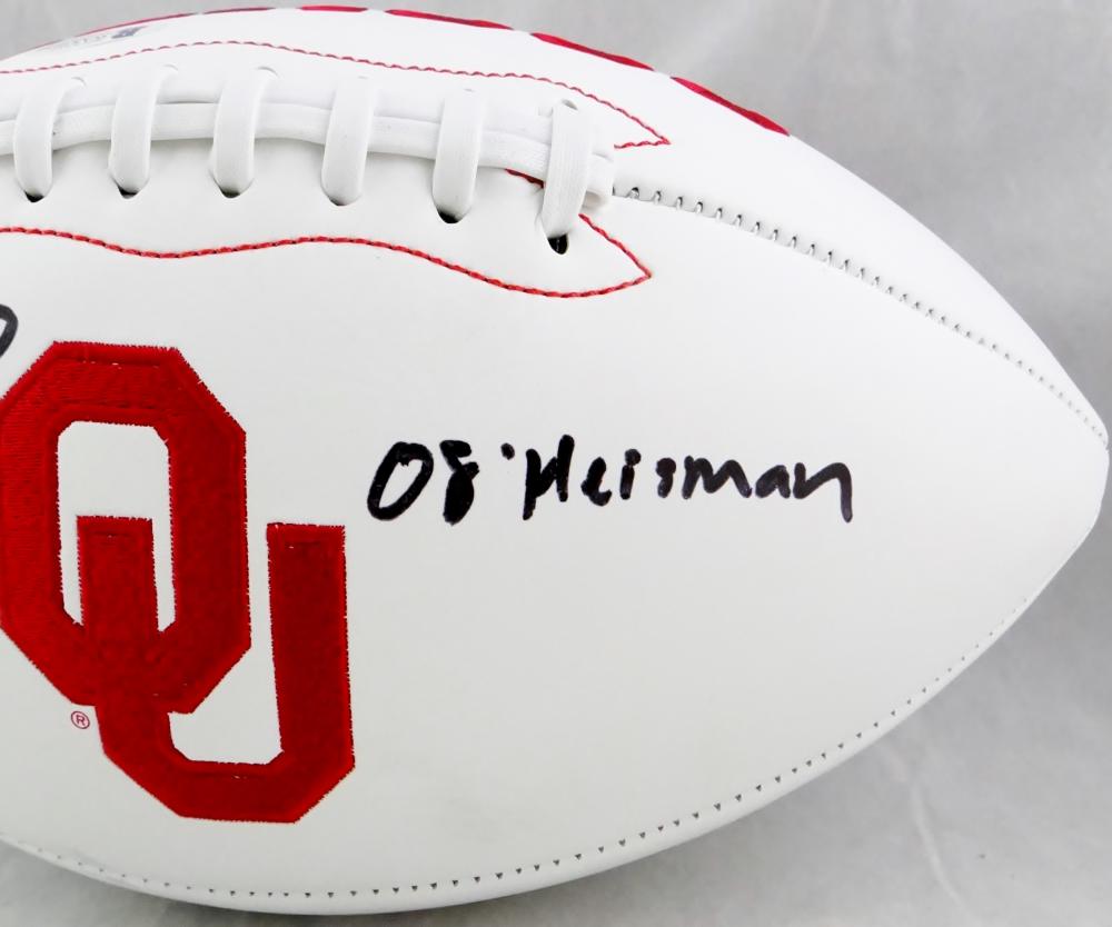 Sam Bradford Signed Oklahoma Sooners (08 Heisman) Logo