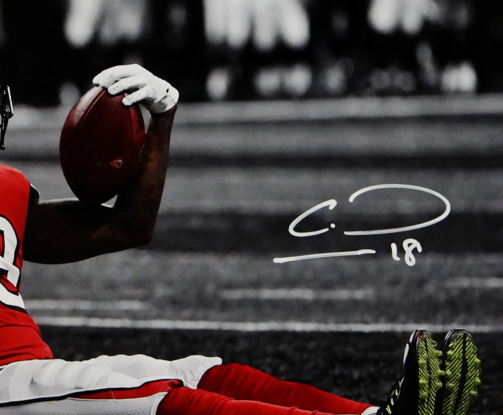 Calvin Ridley Autographed Atlanta Falcons 16x20 PF Sitting Celebration –  The Jersey Source