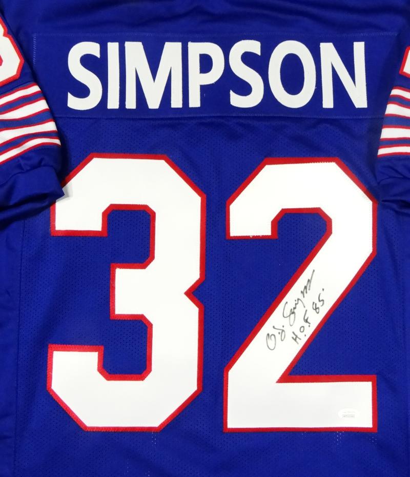 OJ Simpson Signed Blue Pro Edition Football Jersey HOF 85