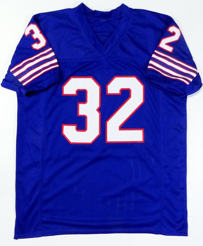 O. J. Simpson Autographed Blue Pro Style Jersey w/HOF- JSA W Auth MB2 at  's Sports Collectibles Store