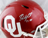 Baker Mayfield Signed Oklahoma Sooners Speed ProLine Helmet w/ HT -Beckett Auth *Silver