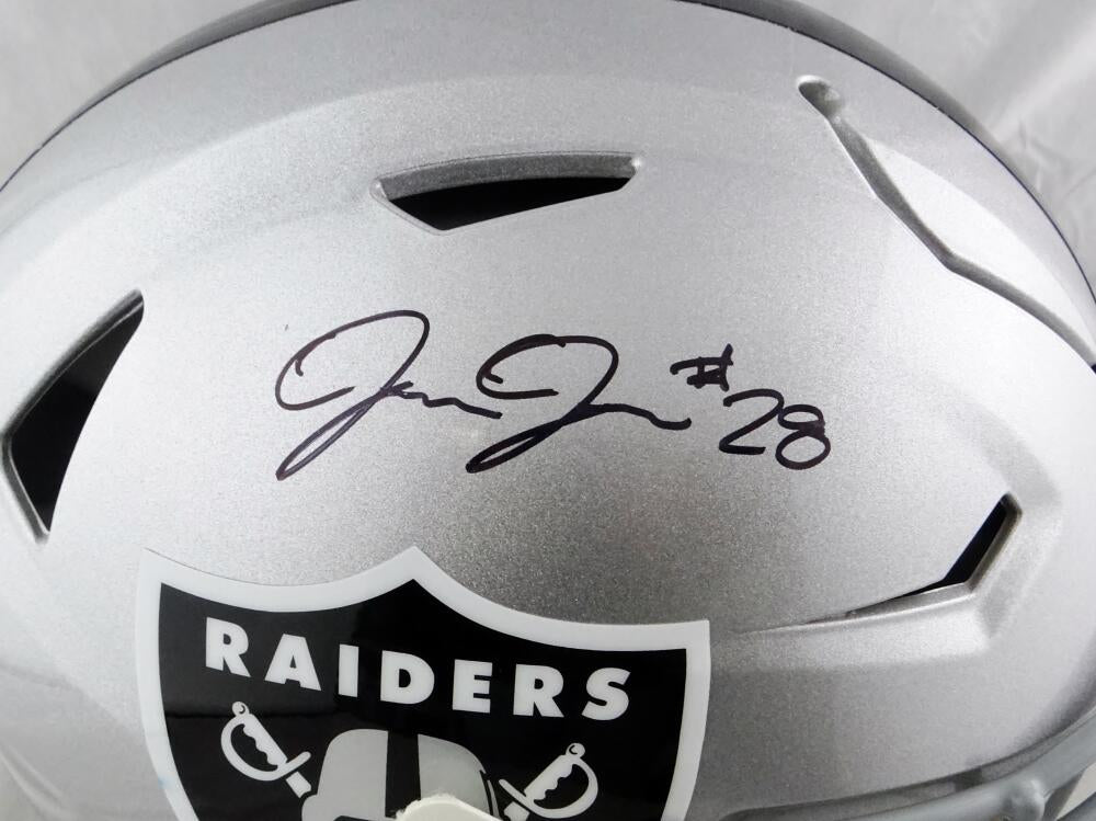 Josh Jacobs Autographed Las Vegas Oakland Raiders Logo