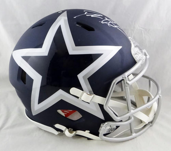 Deion Sanders Autographed Dallas Cowboys F/S AMP Speed Authentic Helmet-Beckett Auth *White