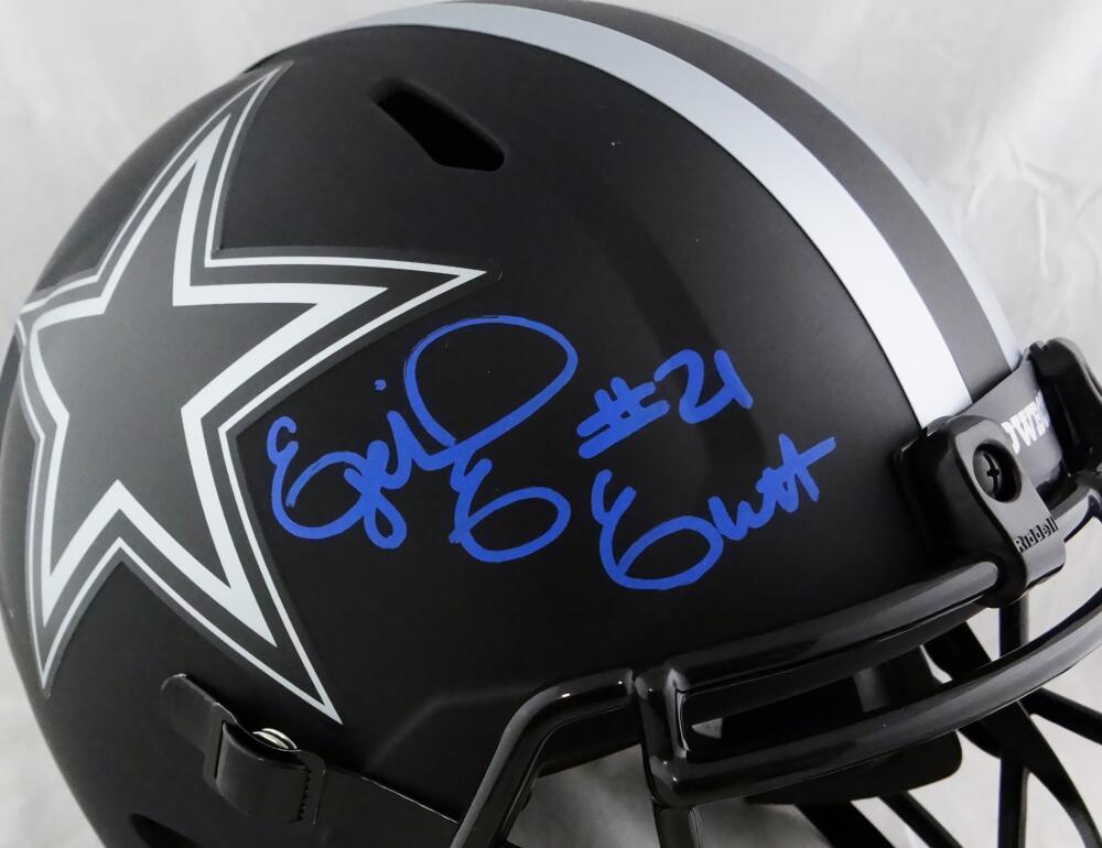 : Cowboys Ezekiel Elliott Autographed Blue Jersey