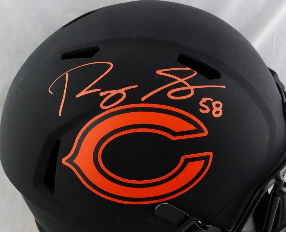 Chicago Bears Roquan Smith Autographed Signed Speed Rep Helmet - Beckett  Authentic 