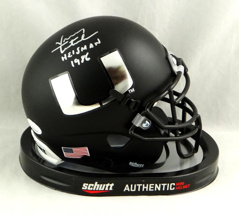 VINNY TESTAVERDE AUTOGRAPHED MIAMI HURRICANES