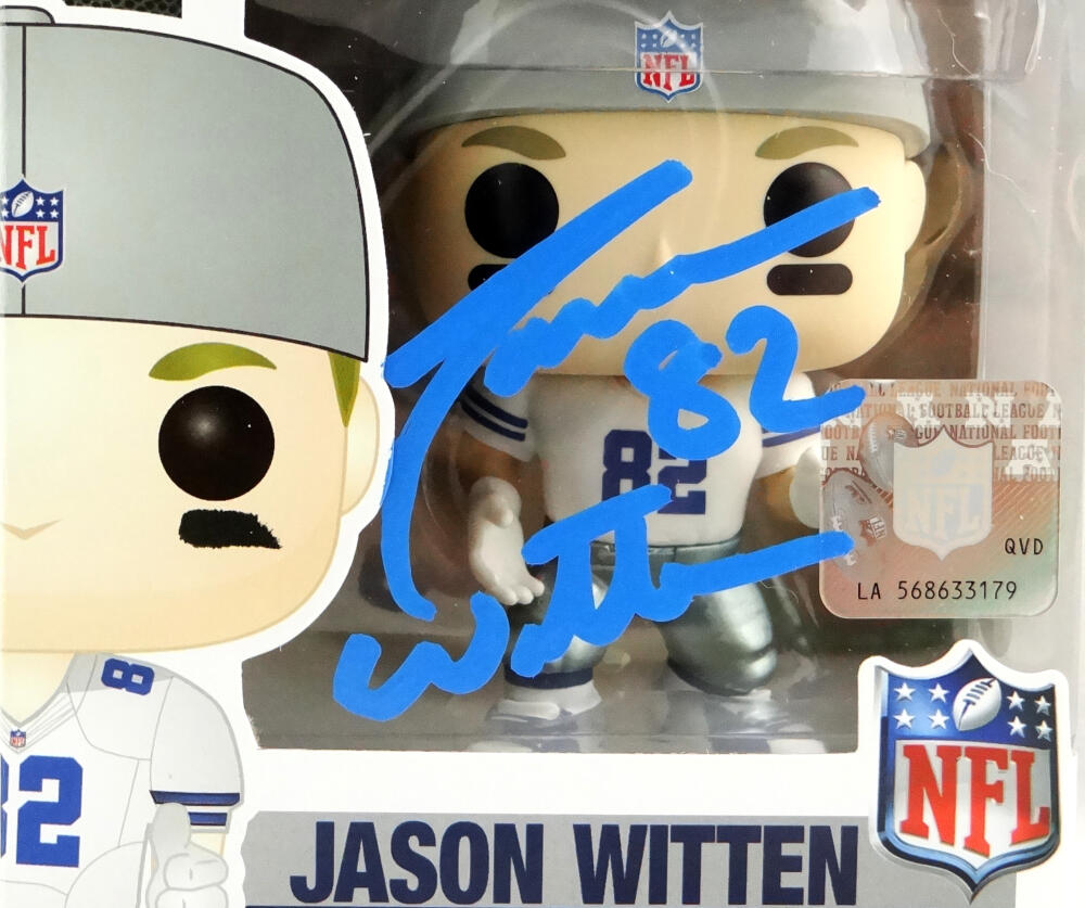 Jason Witten Signed Cowboys #49 Funko Pop! Vinyl Figure (Schwartz COA) (See  Description)