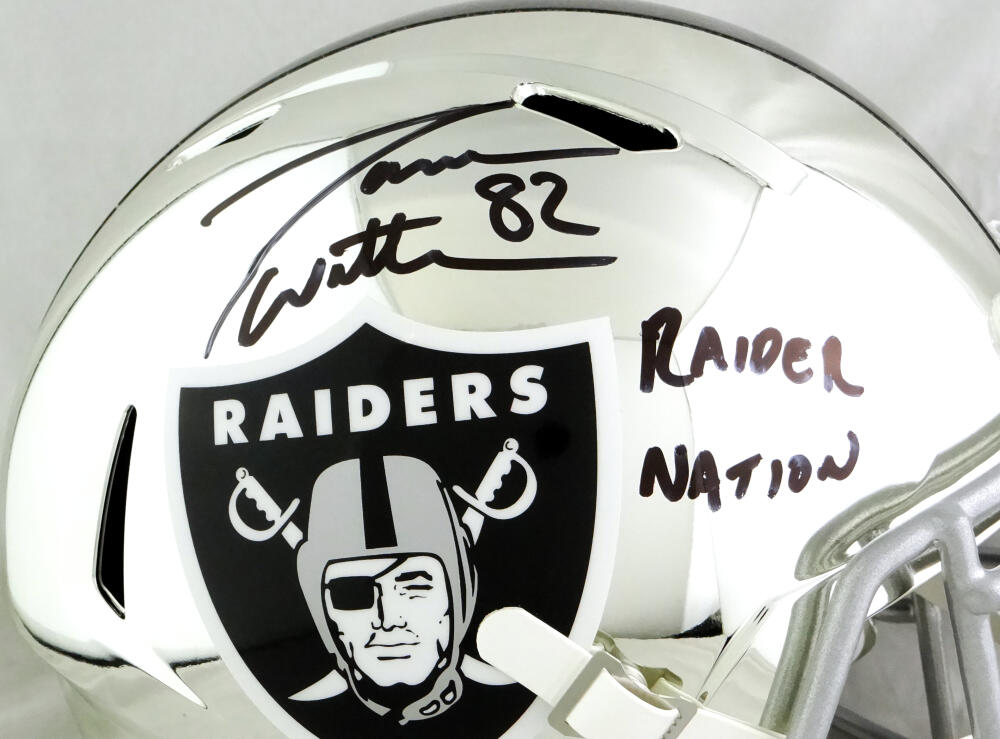 Raiders Jason Witten Signed Chrome Full Size Speed Rep Helmet