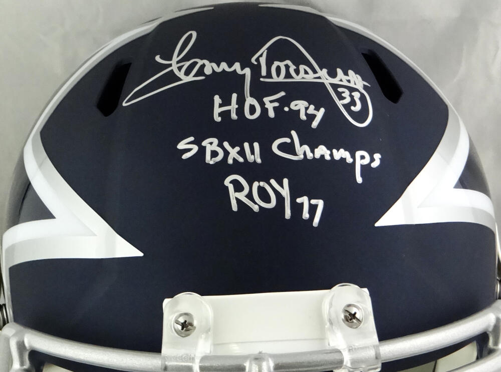 tony dorsett autographed helmet