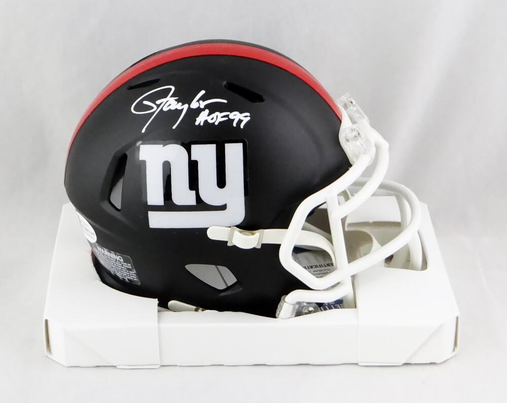 Lawrence Taylor Autographed NY Giants Flat Black Speed Mini Helmet w/H –  The Jersey Source