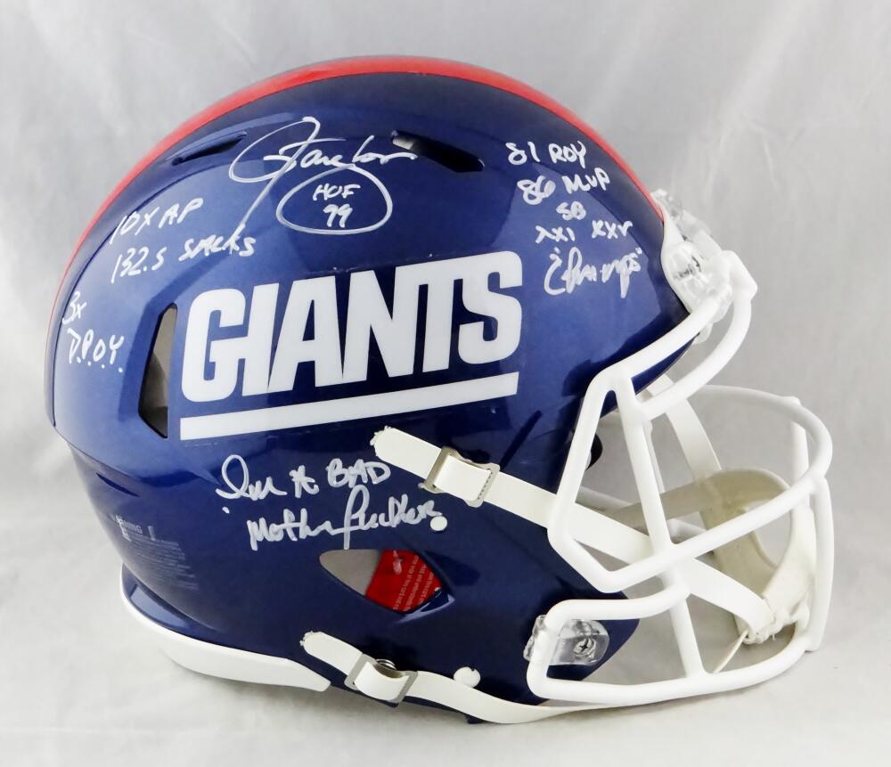 Lawrence Taylor Signed New York Giants F/S Color Rush Authentic Helmet –  The Jersey Source