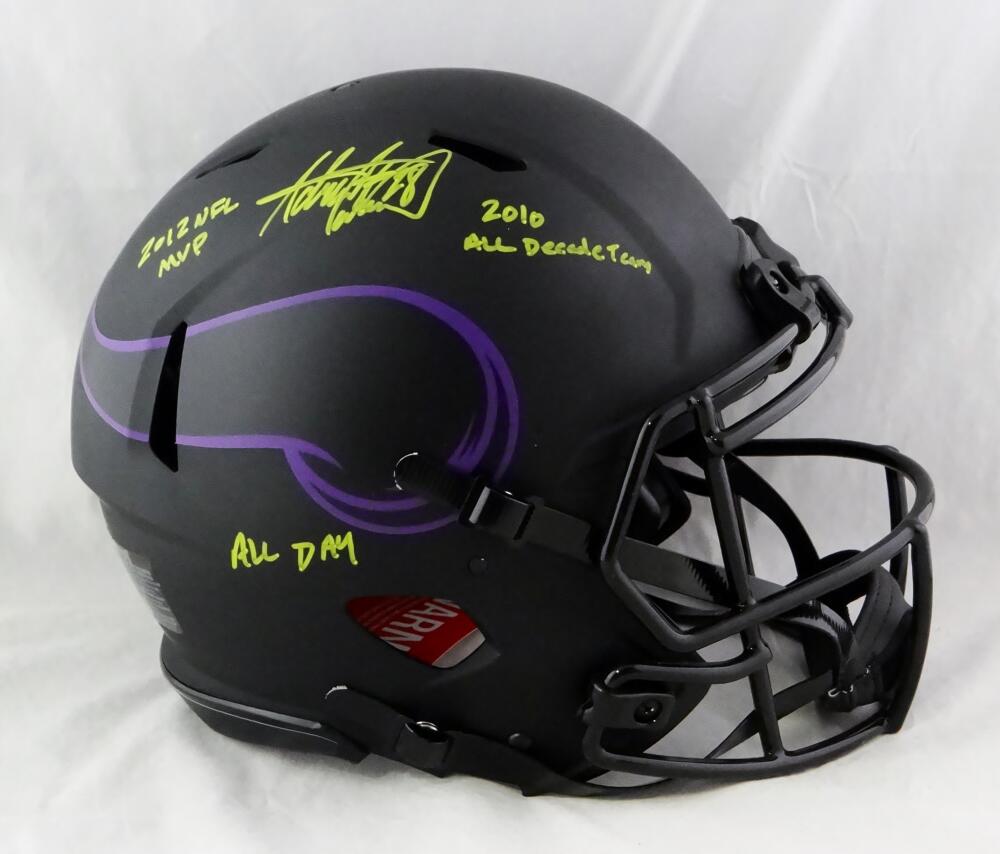 Adrian Peterson Autographed Signed Minnesota Vikings Lunar Eclipse