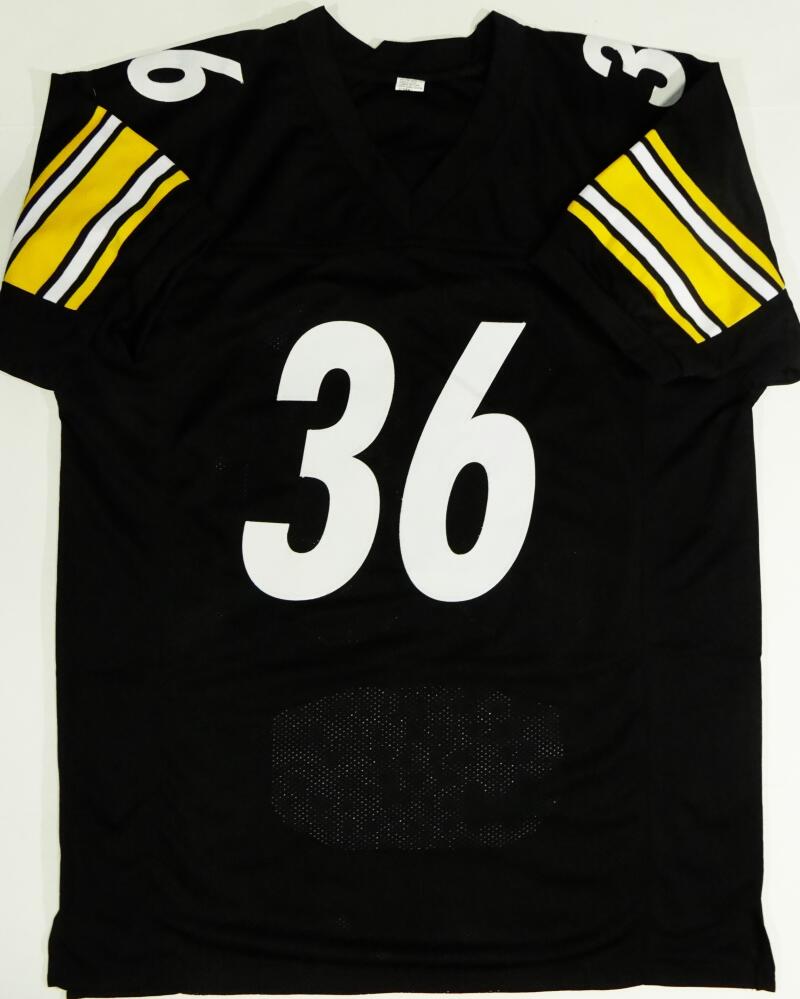 Jerome Bettis Autographed Black Pro Style STAT Jersey - Beckett W *Bla –  The Jersey Source