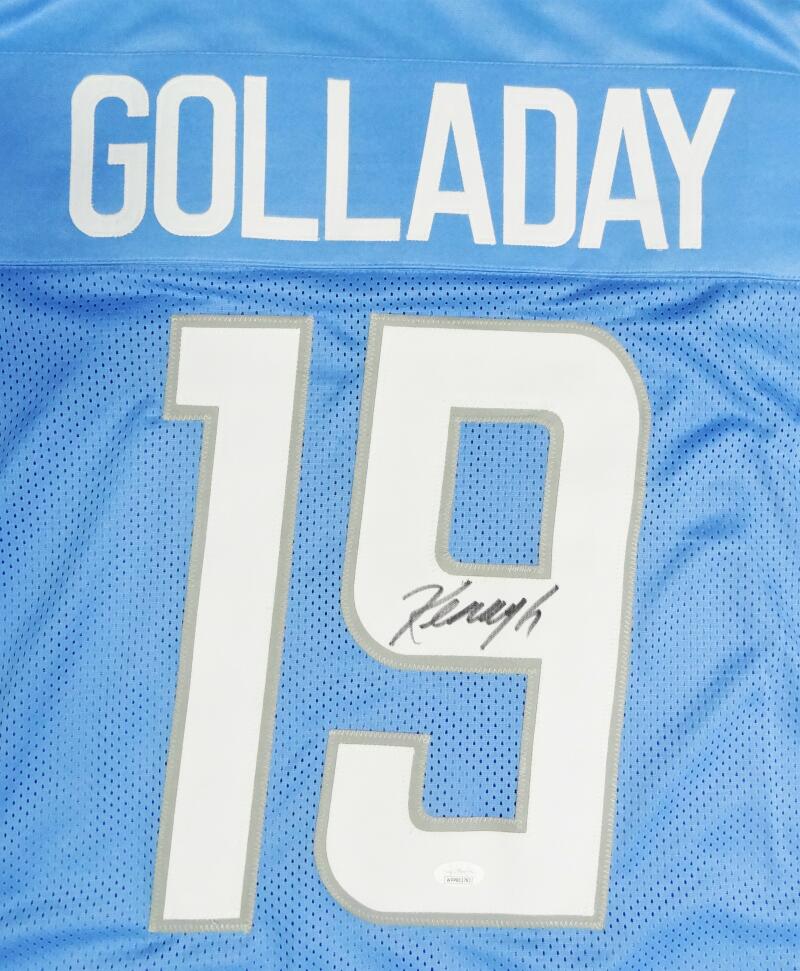 Kenny Golladay Autographed Signed Blue Custom Stitched Pro Style Football  Jersey #19- JSA Witnessed