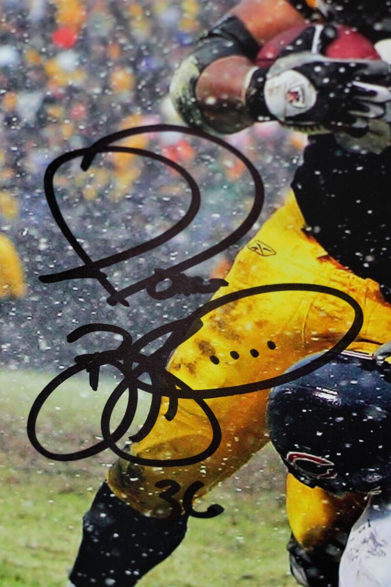 JEROME BETTIS AUTOGRAPH 16x20 OVER URLACHER STEELERS!!!