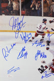 1980 Miracle On Ice Team USA Autographed 16x20 Photo w/ 19 Signatures- JSA W Auth