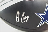 Amari Cooper Autographed Dallas Cowboys Black Logo Football - JSA W Auth *Silver