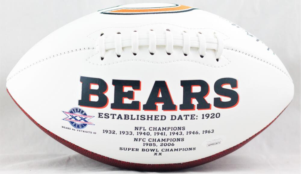 Dick Butkus Autographed Chicago Bears Logo Football w/ HOF 79
