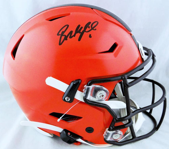 Baker Mayfield Autographed Cleveland Browns F/S SpeedFlex Helmet - Beckett W Auth *Black Image 1