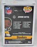 Jerome Bettis Autographed Pittsburgh Steelers Funko Pop Figurine - Beckett W Auth *Yellow