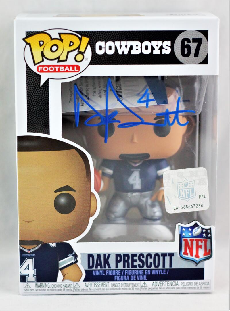 Dak Prescott Autographed Dallas Cowboys Camo Mini Helmet- Beckett W *W –  The Jersey Source