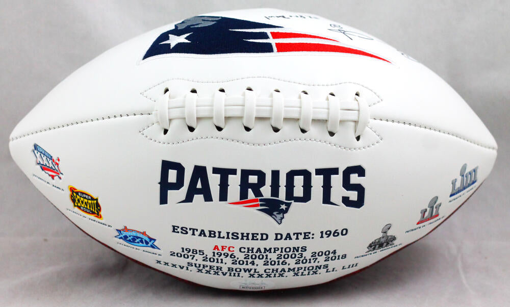 Ben Coates Autographed New England Patriots Logo Football w/Insc- JSA – The  Jersey Source