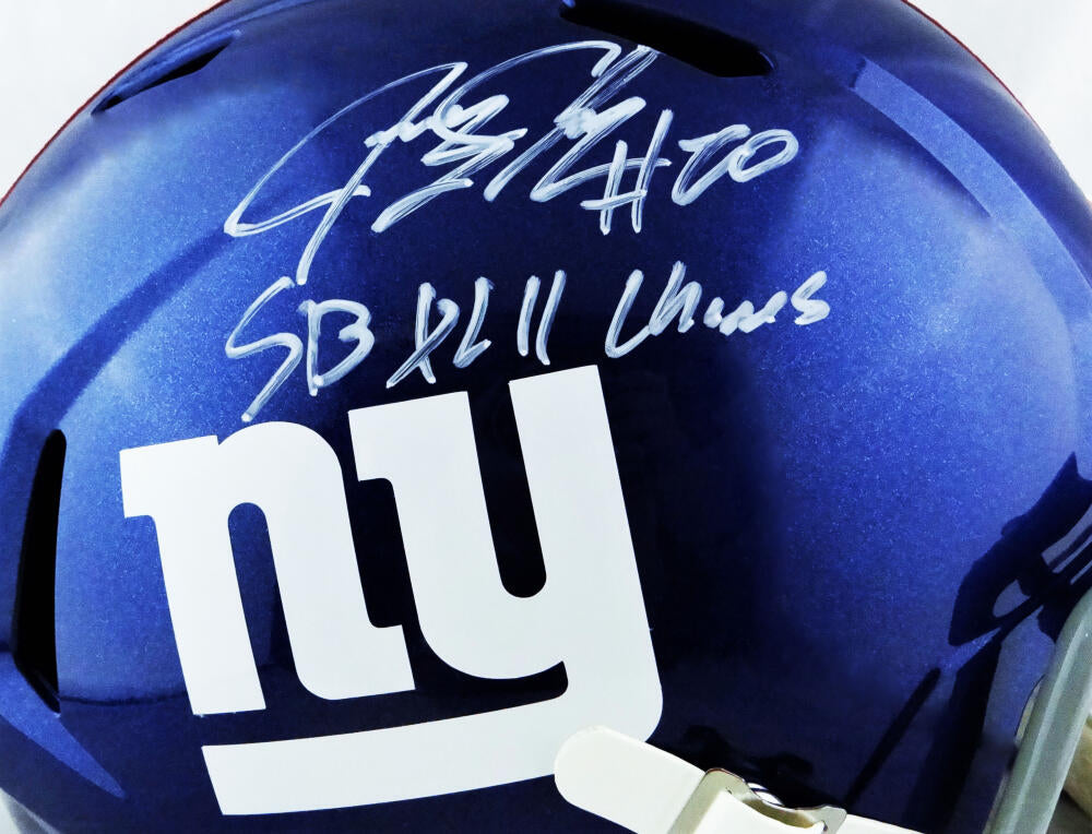 Jeremy Shockey Signed SB XLII Champs Inscription New York Giants Authe — RSA