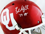 Baker Mayfield Autographed Oklahoma Sooners F/S Schutt Helmet - Beckett W Auth