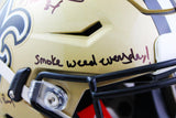 Ricky Williams Autographed New Orleans Saints F/S SpeedFlex Helmet w/Stats - JSA W Auth *Black