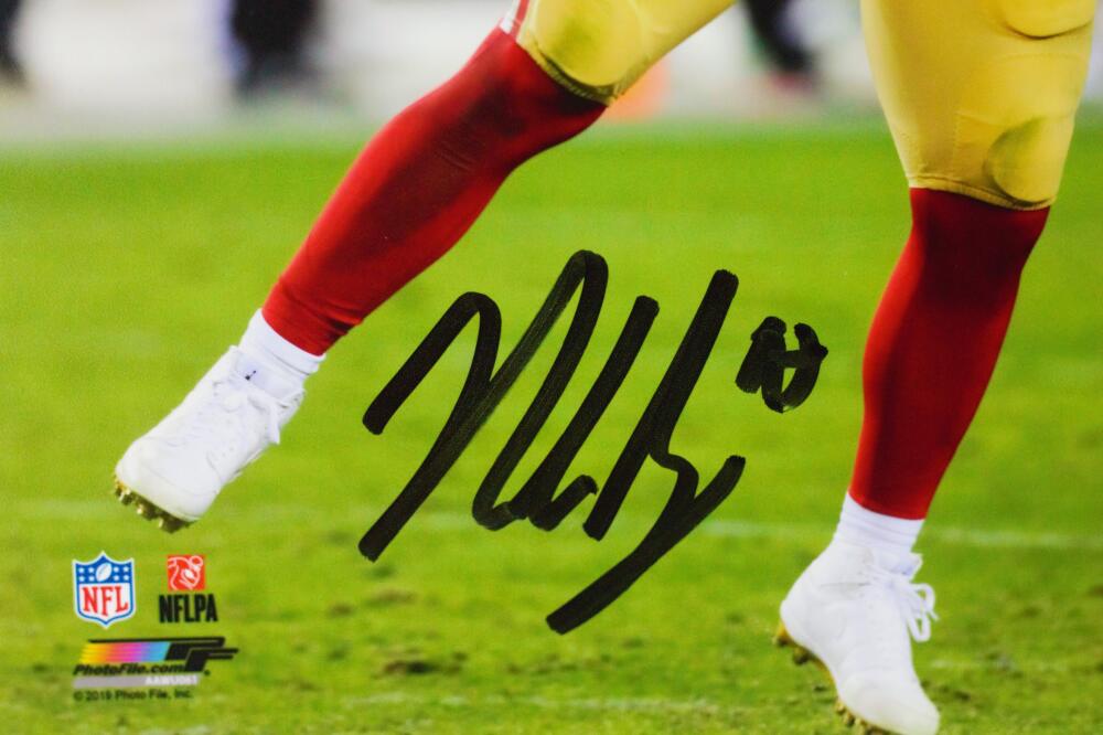 Nick Bosa Autographed San Francisco 49ers 8x10 Celebration PF Photo- B –  The Jersey Source