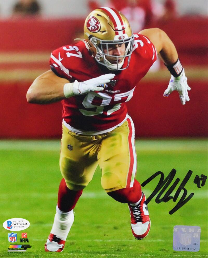 Nick Bosa San Francisco 49ers Facsimile Signature Tribute - The