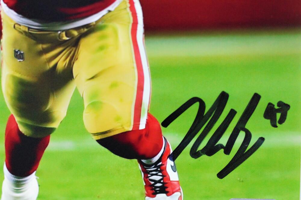 Nick Bosa Autographed San Francisco 49ers Camo Full Size Replica