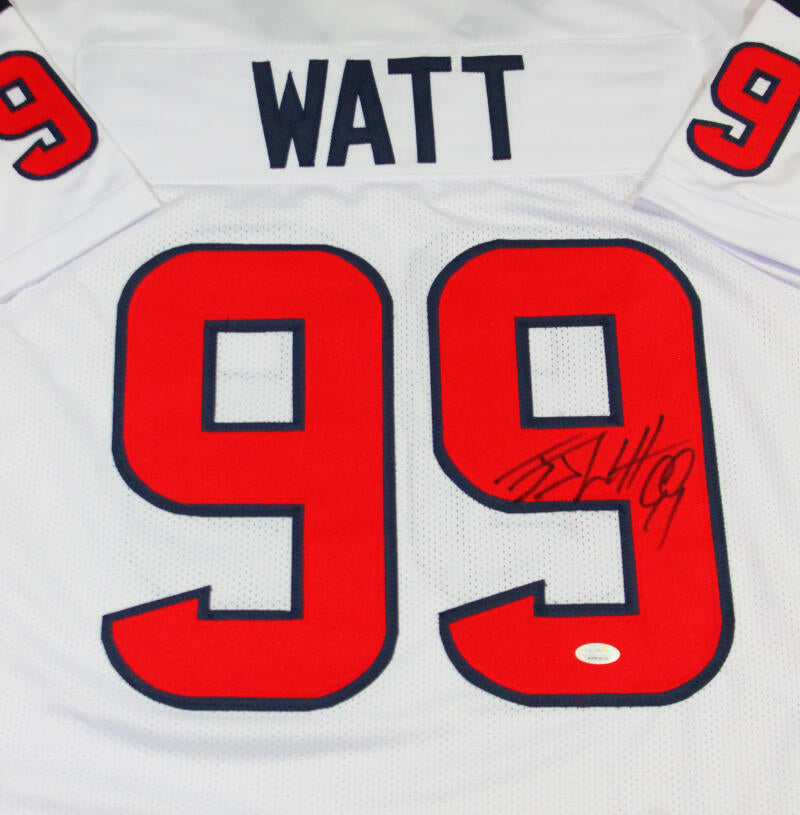 Sold at Auction: J.J. Watt Authentic Signed White Pro Style Jersey  Autographed JSA Witness