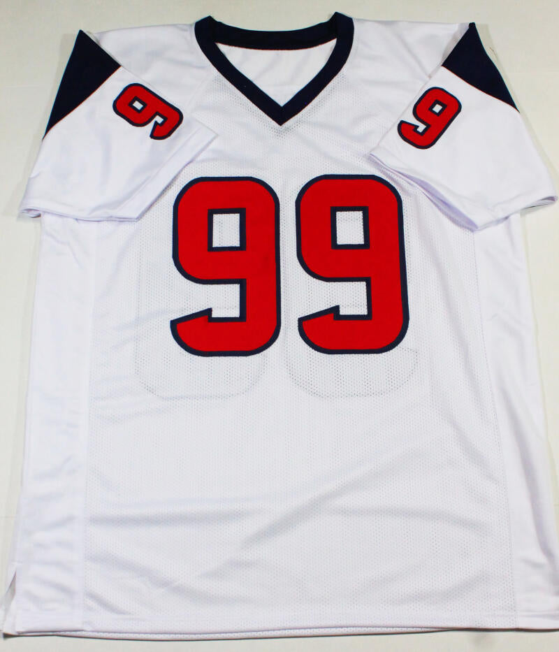 JJ Watt Autographed White Pro Style Jersey - JSA W Auth *R9 – The Jersey  Source