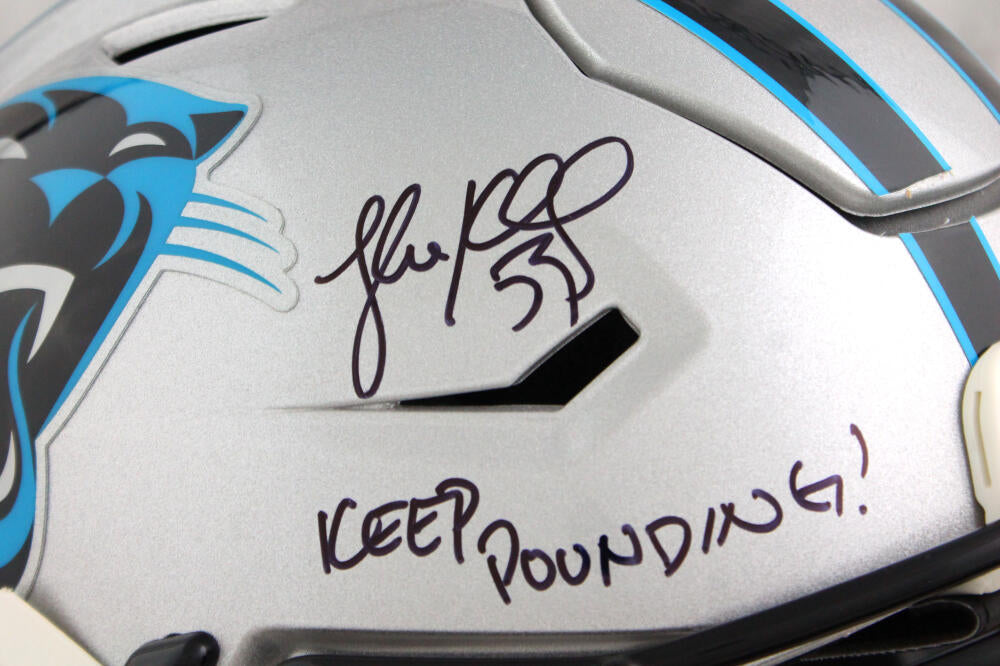 Luke Kuechly Autographed Signed Carolina Panthers Riddell Speed Authentic  Helmets - JSA Authentic