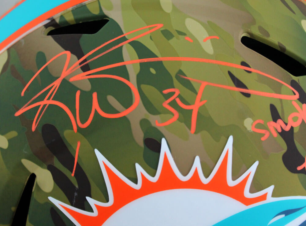 .com: Ricky Williams Autographed Miami Dolphins F/S Camo Speed  Authentic Helmet w/SWED - Beckett W Auth Orange : Collectibles & Fine Art