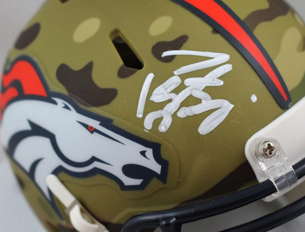 Peyton Manning Denver Broncos Autographed Riddell Speed Camo