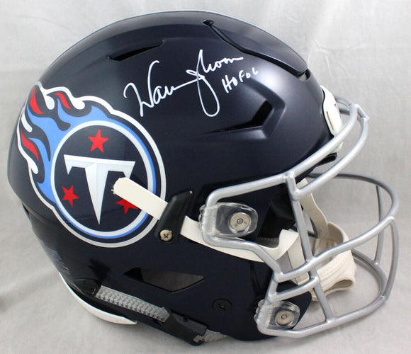 Warren Moon Autographed Tennessee Titans SpeedFlex Authentic Helmet w/HOF - Beckett W Auth
