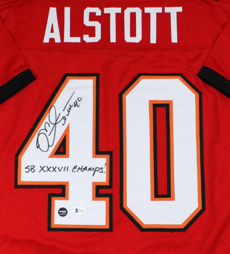 Mike Alstott Autographed Tampa Bay Buccaneers Pro Style Jersey Beckett -  Got Memorabilia