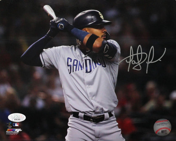 Fernando Tatis Jr Autographed San Diego Padres 8x10 PF Batting Photo- JSA-W Auth *Silver