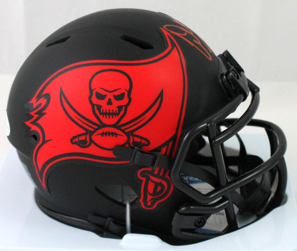 Warren Sapp Autographed Tampa Bay Bucs Eclipse Speed Mini Helmet w/HOF - Beckett W Auth *Red