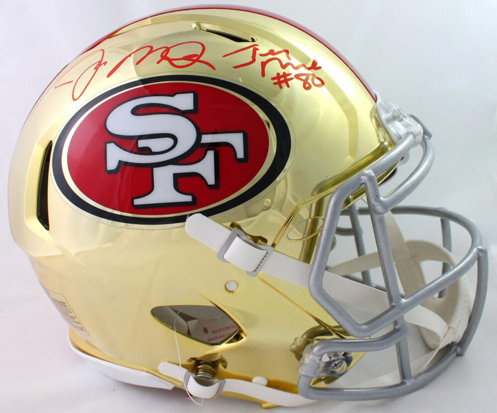 Jerry Rice Autographed San Francisco 49ers F/S Speed Flex Helmet- Fana –  The Jersey Source