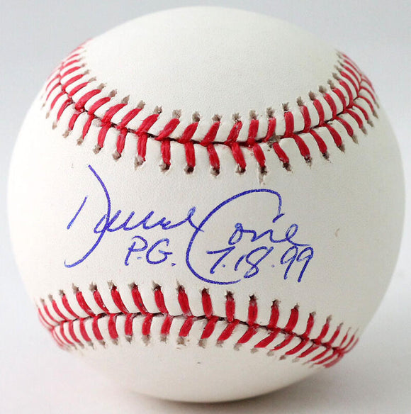 David Cone Autographed Rawlings OML Baseball w/ Perfect Game - JSA W Auth *Blue