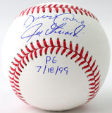 David Cone / Joe Girardi Autographed Rawlings OML Baseball w/ Insc - JSA W Auth *Blue