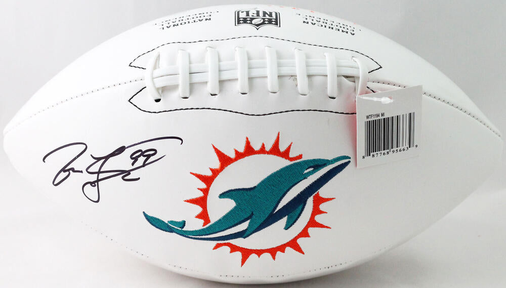 Jason Taylor Autographed Miami Dolphins Logo Football - JSA W Auth