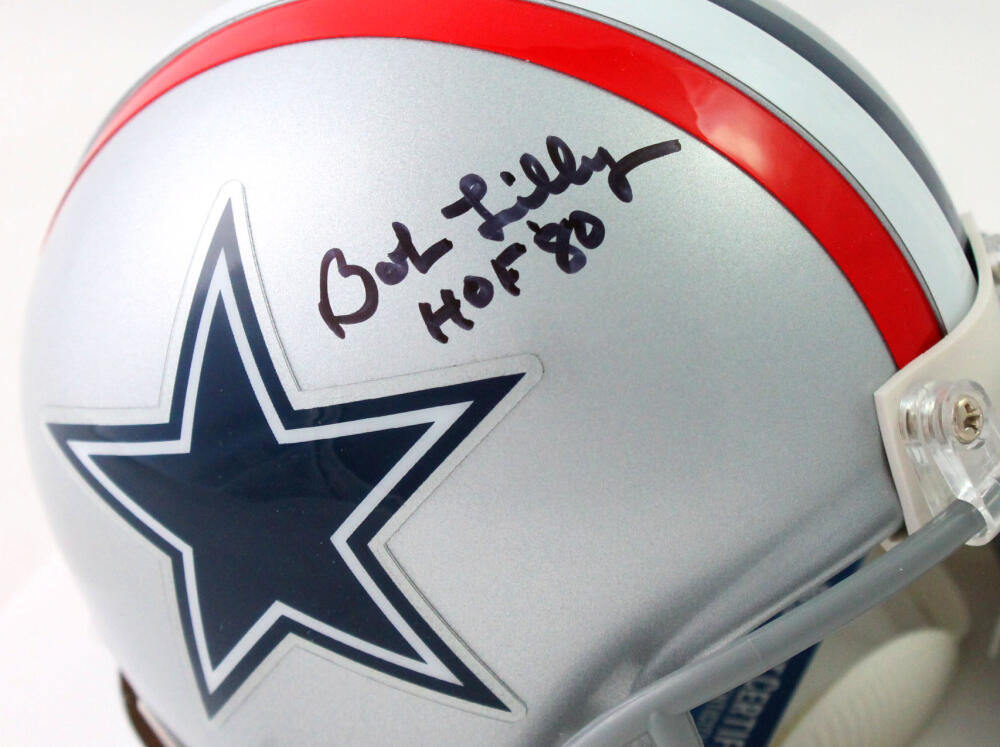 Bob Lilly Autographed Dallas Cowboys 1976 TB Mini Helmet w/HOF - Becke –  The Jersey Source