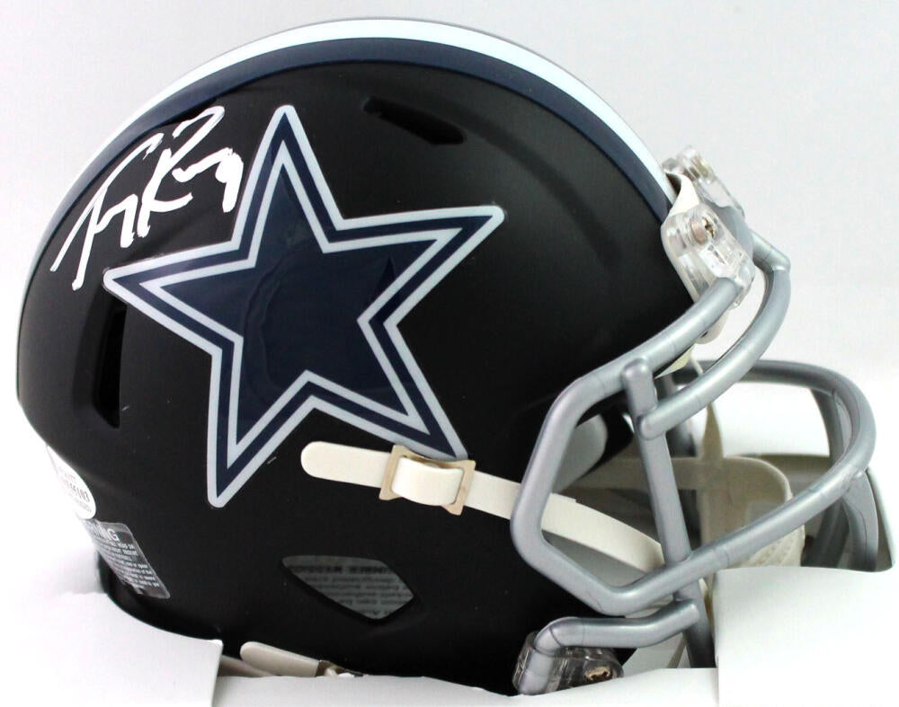 tony romo autographed helmet