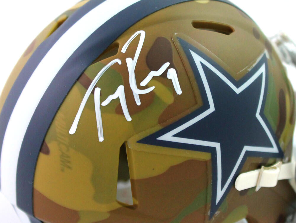 Tony Romo Dallas Cowboys Autographed Riddell Speed Mini Helmet