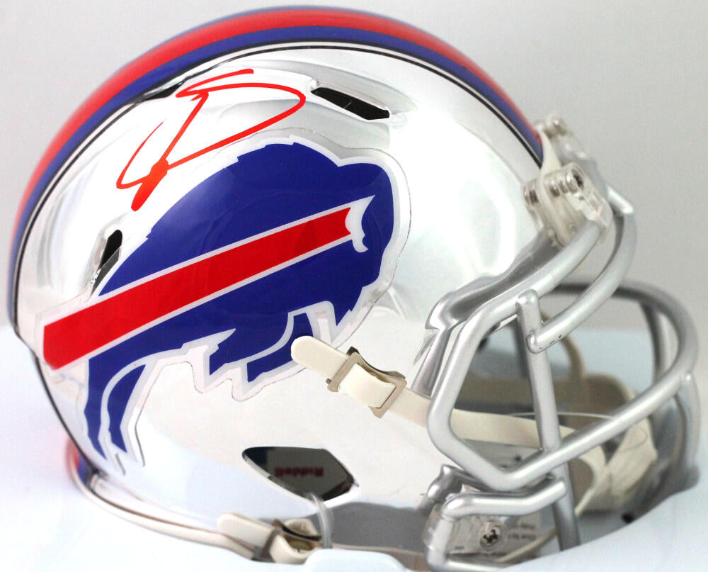 James Cook Buffalo Bills Flash Alternate Speed Mini Helmet (JSA) 2021  Georgia RB